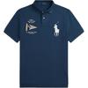 Polo Logo Short Sleeve Slim Fit Straight Cut Polo Shirt Men Polo Shirts Navy-Blue MNPOKNI1N822969-410