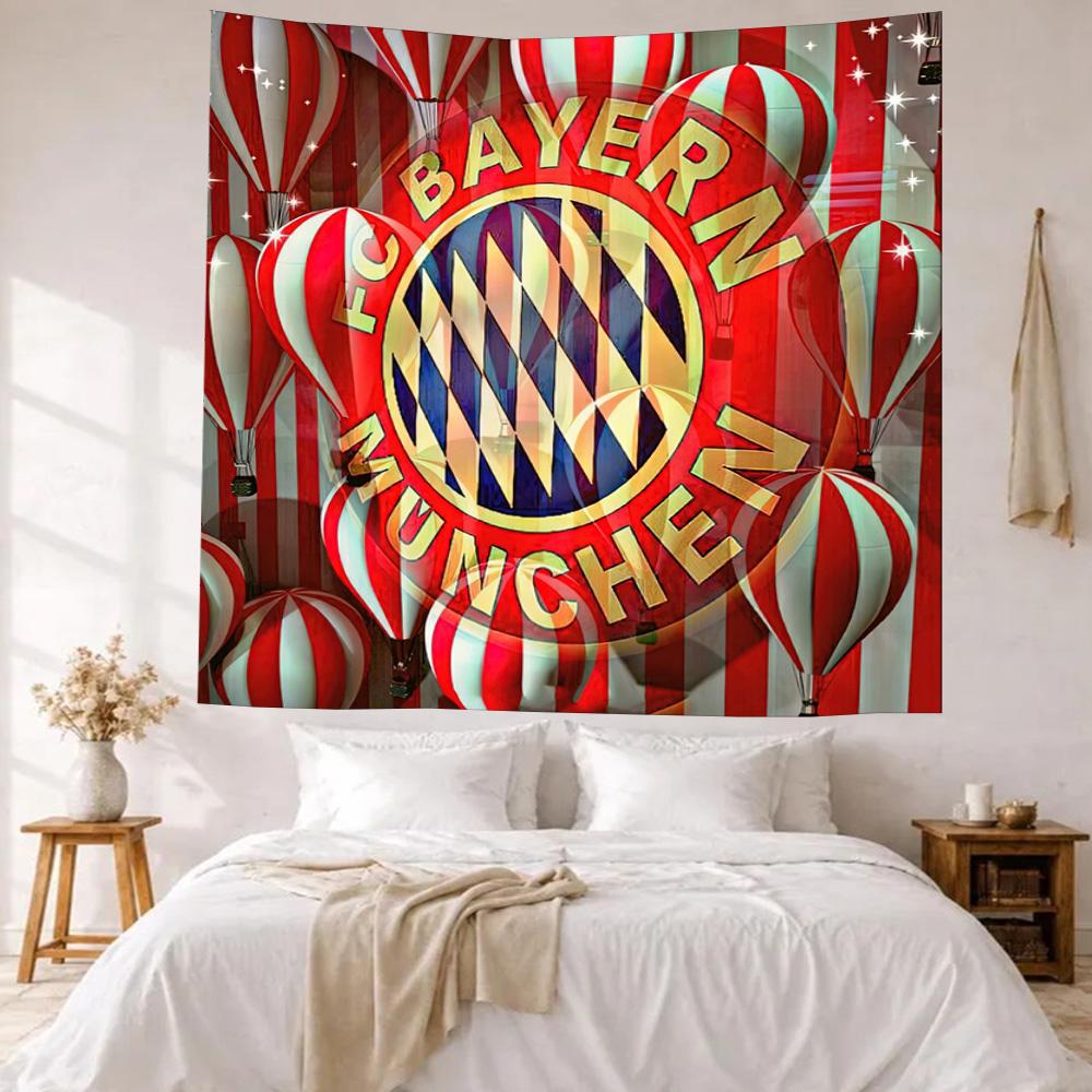 Bayern Munich Wall Decor Tapestry Art For Pet Memorial Birthdaywedding Party Backdrop Family Gift