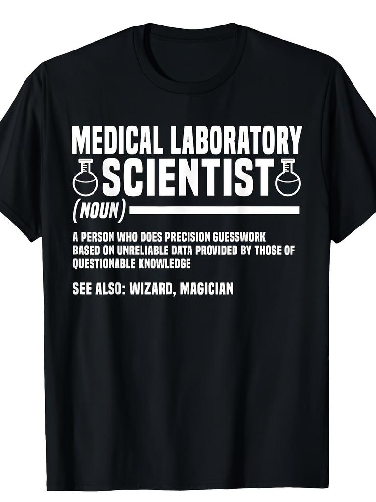 Funny Medical Laboratory Scientist Definition T-Shirt - Heavyweight gsm Tee, Lab Technician Gift for