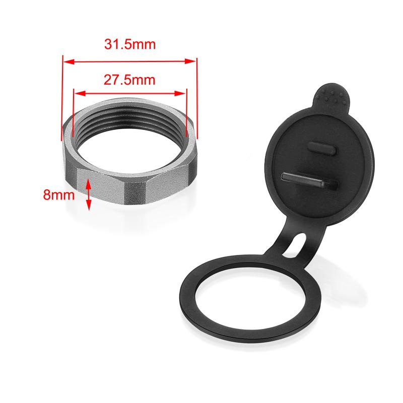 Bochara USB3.0+Type C 3.1 3.0 Male to Female Extension Cable Flush Mount Panel Dashboard Aluminum Alloy With Indicator