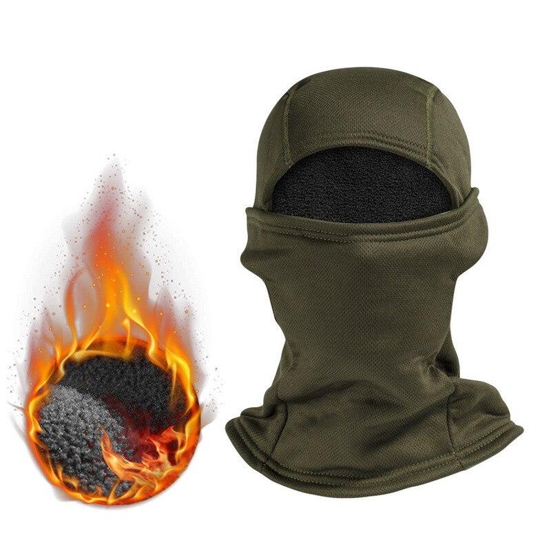 Зимняя военная тактическая Балаклава, теплая флисовая термобелье для лыж, сноуборда, утепление лица, велосипедные охотничьи шапки, шарф