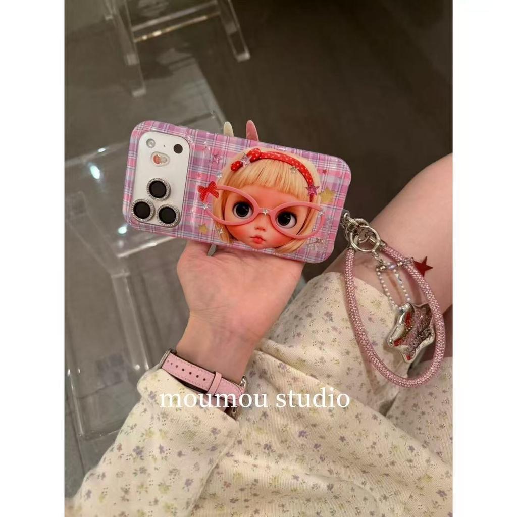 Девочковое сердце милый клетчатый звезда девочка для apple iPhone17promax чехол для мобильного телефона 16pro женский