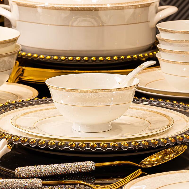 Роскошная керамическая обеденная тарелка Цзиндэчжэнь