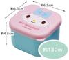 Skater Минигерметичные контейнеры для хранения для набора посуды My Melody и Sanrio, 130 мл, 2 шт., Мелоди, Куроми, Дизайны, MO1WAG-A