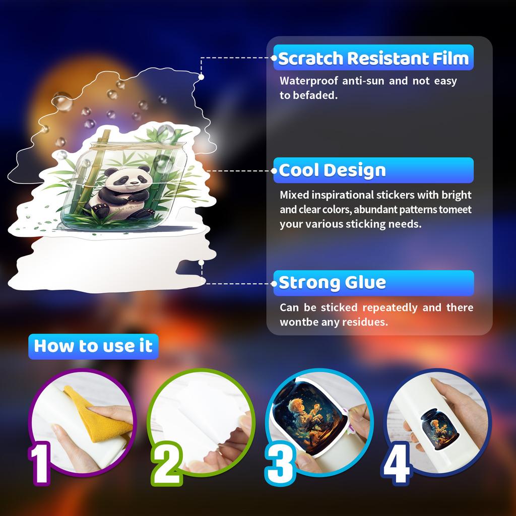 50 бутылок со странными наклейками, креативные бутылки, все о мечтах, серия «Бутылка желаний», наклейки-материал для блокнота