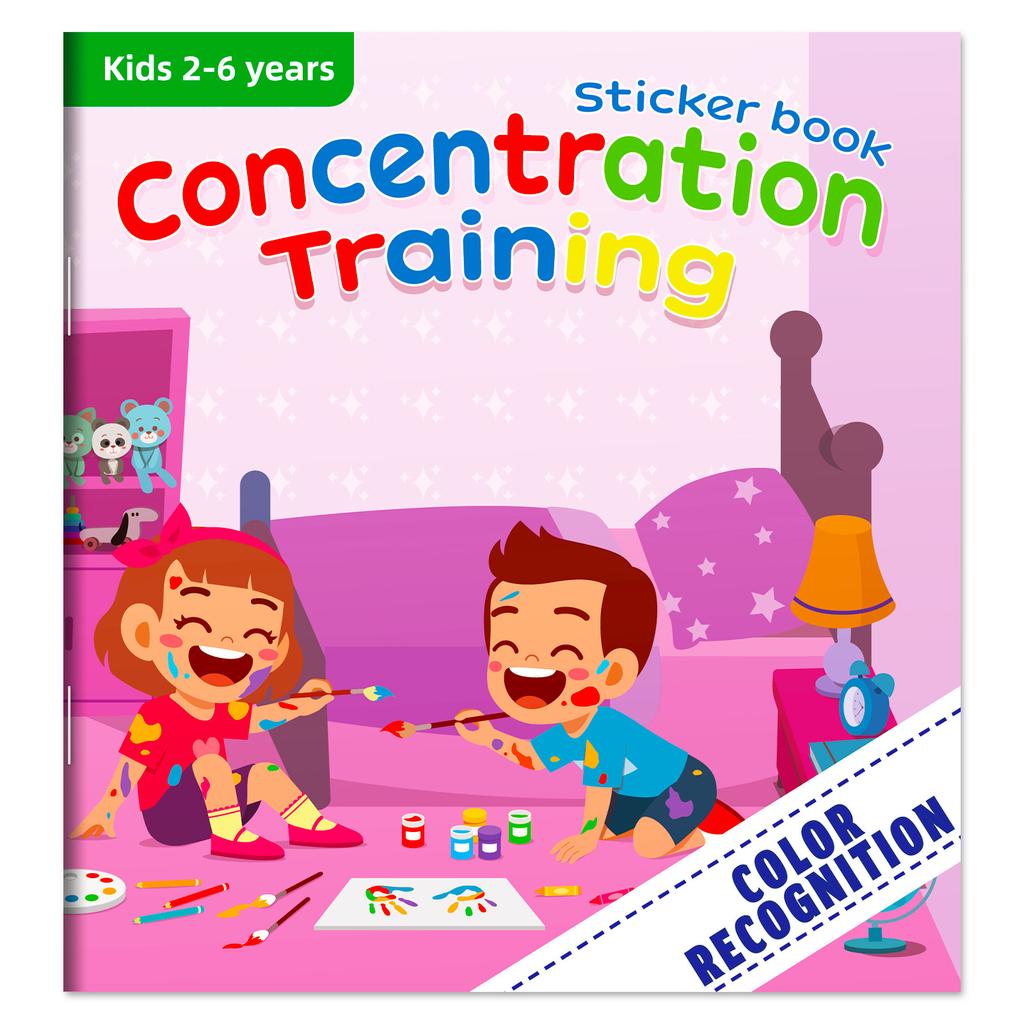 10/20 Books Sticker Book Focus Potential Development Stickers Children Enlightenment Baby Early Education Book