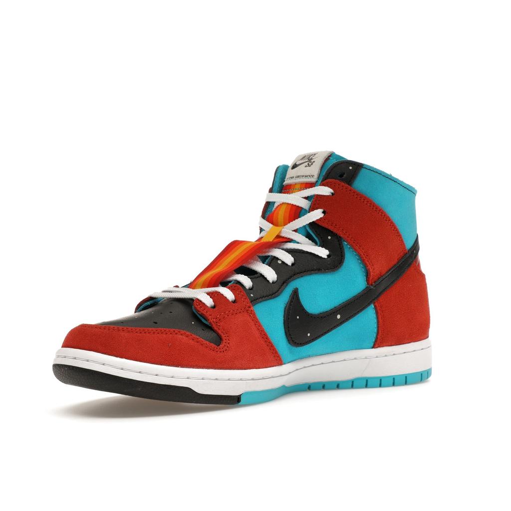 Diorr Greenwood X Nike Dunk High SB Navajo Arts Unisex Sneakers Multi-Color Turquoise-Blue Black FQ1775-400