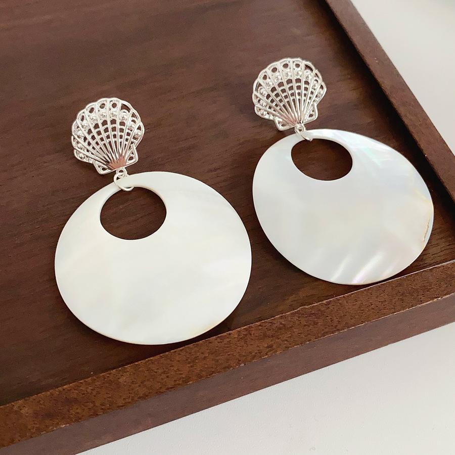 Silver Needle with Diamonds Flower Stripes Pearl Stud Earrings Medieval Vintage Retro Earrings Light Luxury Niche Earrings