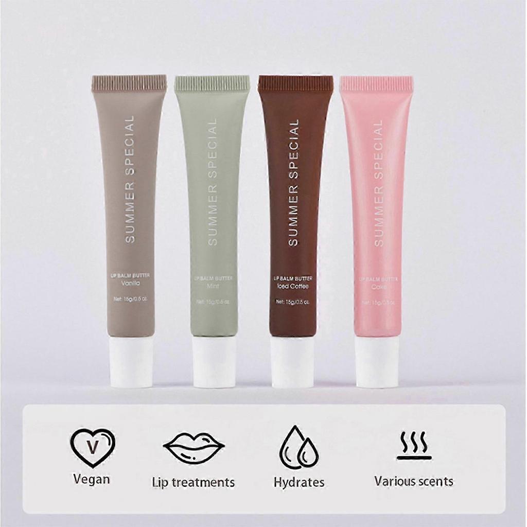 4pcs/Pack Hydrating and Moisturizing Lip Balm Set Lip Care Providing Lip Care for Smoothing Dry And Chapped Lips New Arrival less