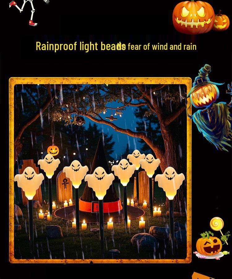 Solar LED Halloween Pumpkin Lantern for Outdoor Garden - Waterproof Decoration