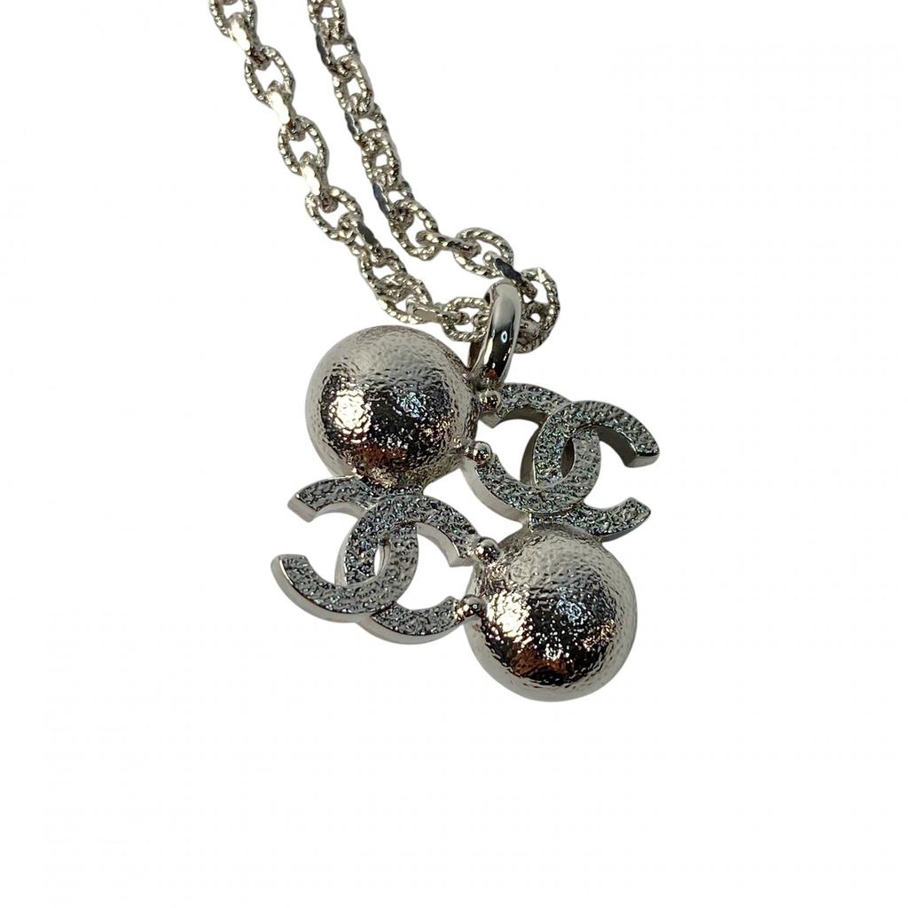 Used CHANELNecklace Silver Women