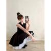 Gentle Wind Super Good-looking Waist Fluffy Vest Skirt Temperament Casual Style Dress Summer New
