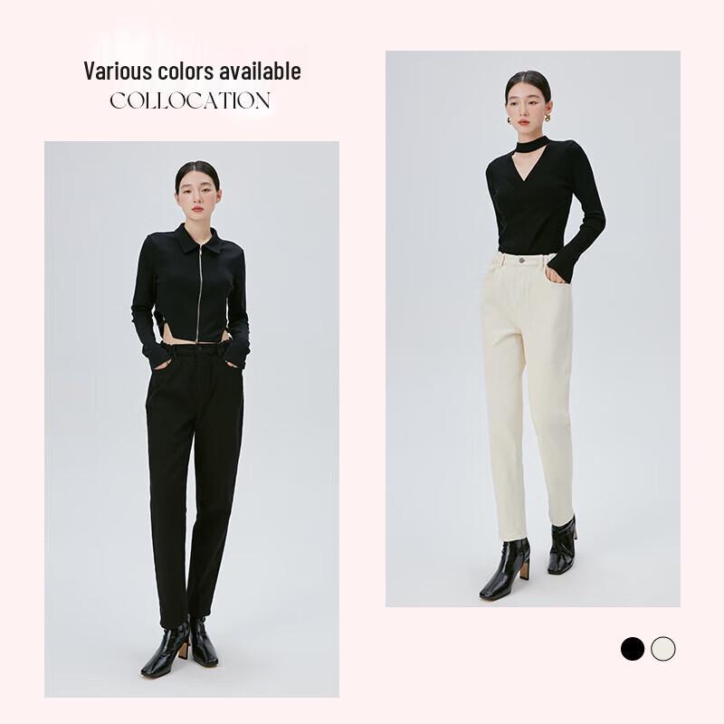 Aolayie Women's High-Waist Straight-Leg Jeans