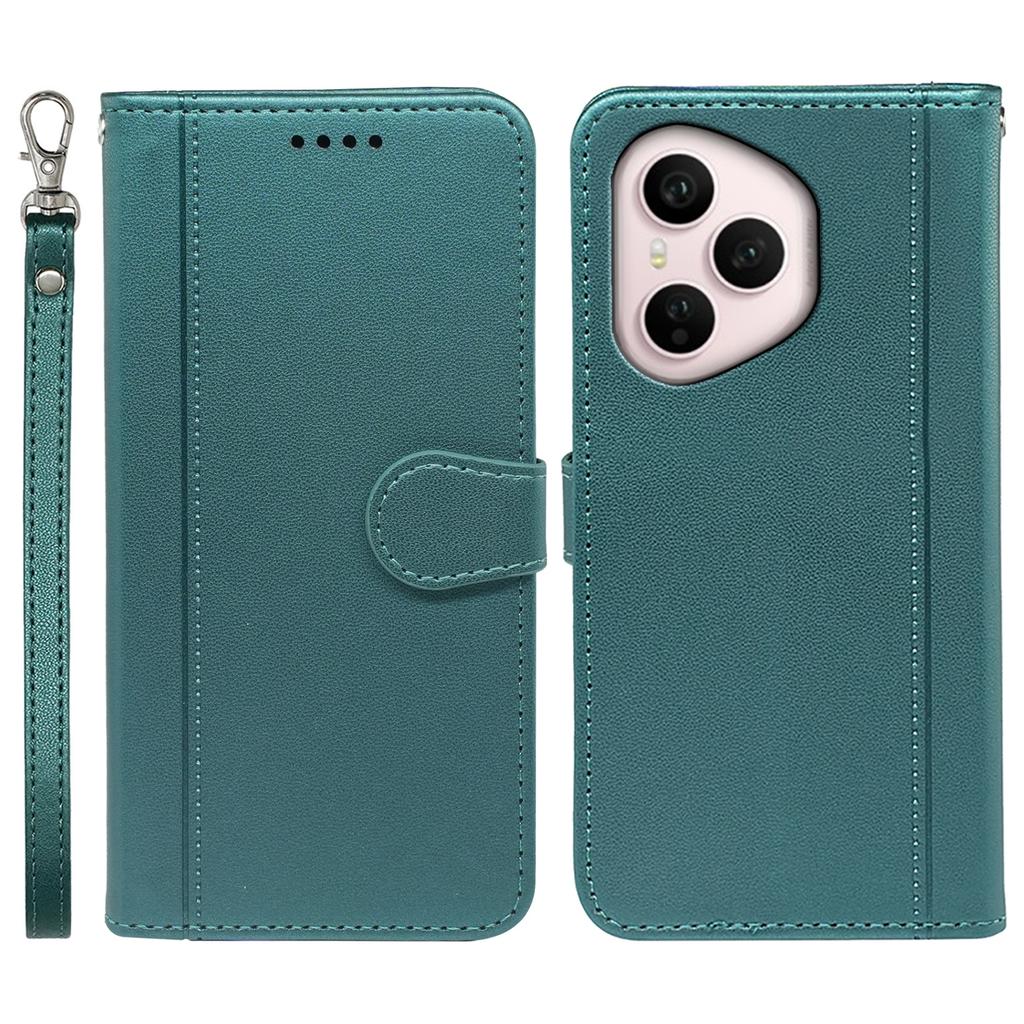 For Honor 400 Pro 5G (Global) Wallet Case Magnetic Snap Leather Phone Cover with Strap