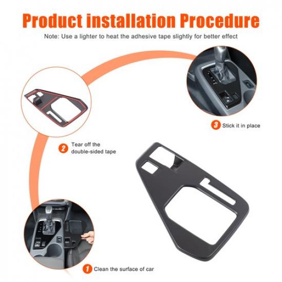 Matte Black ABS Center Gear Shift Panel Trim For Subaru Crosstrek -2024