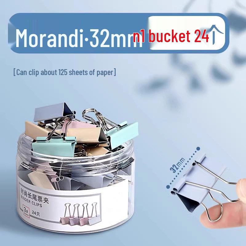 Зажим Моранди с длинным хвостом - Большой дизайн "Ласточкин хвост" и "Феникс" для бумаг и книг