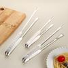 1PC Barbecue Clip Strawberry Handle Fork Clip Stainless Steel Korean Kitchen Food Steak Barbecue Clip Extended