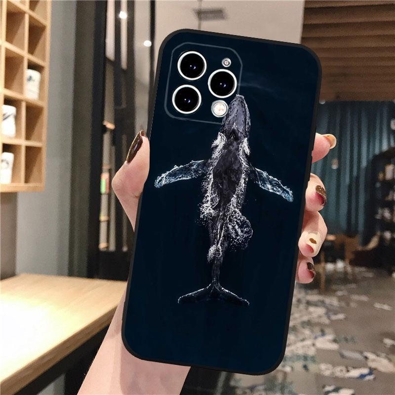 Whale Phone Case For iphone 17 Pro Max Air 16 15 14 13 Pro Max 15 16 Pro 15Plus