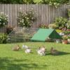 Small Animal Hutch Duck House with Pointed Roof 180 x 75 x 75 cm Green