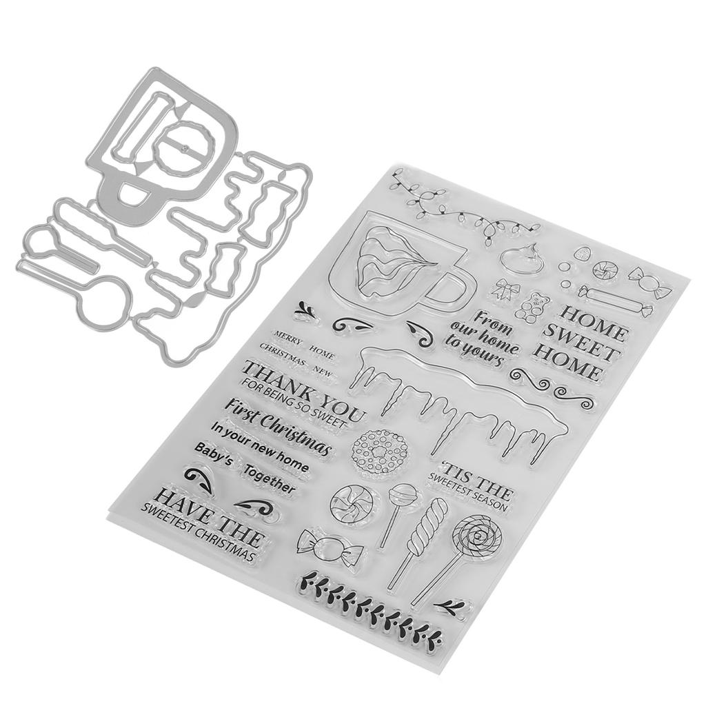 Прозрачный штамп для изготовления открыток, тисненый прозрачный штамп, набор форм для ножей, украшение для скрапбукинга