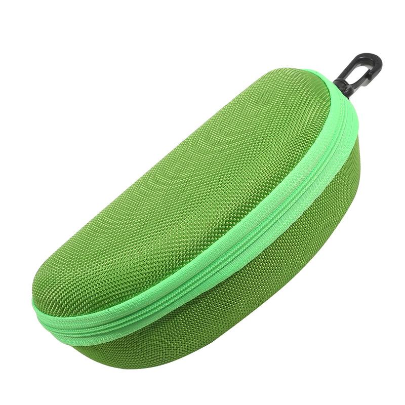 Portable EVA Sunglasses Case Shockproof Sport Glasses Case With Metal Carabiner Travel Zipper Eyeglasses Holder