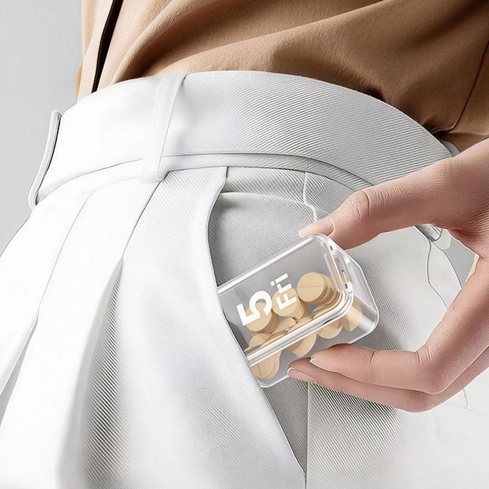 Divided Weekly Pill Organizer Dustproof Daily Pill Case for Vitamins Medicine Eating