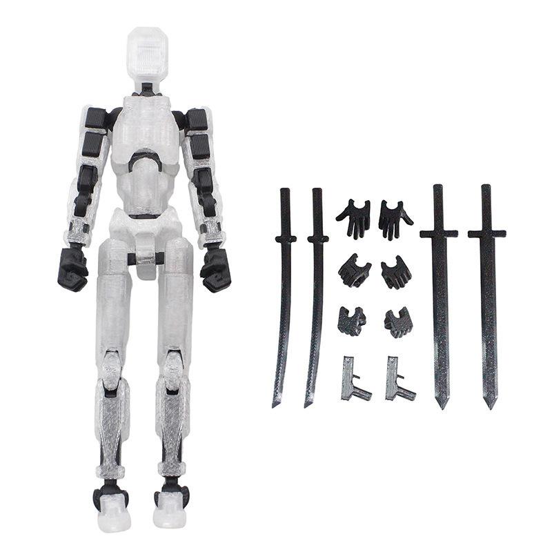 3D Articulated Figures Action Figure Set Giant Sword Titan Robot T13 Action Figure DIY Dummy Doll Jointed Ornament Zelda Boy