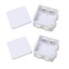 2PCS Electrical Junction Box with Reserved Hole ABS Plastic IP55 Waterproof Project Enclosure 85x85x50mm