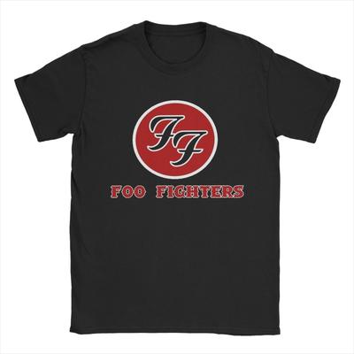 Мужские Женские F-Foo F-Fighters Футболки Рок-группы 100% Хлопок Одежда Винтажные Футболки с Коротким Рукавом и Круглым Вырезом Идея для Подарка