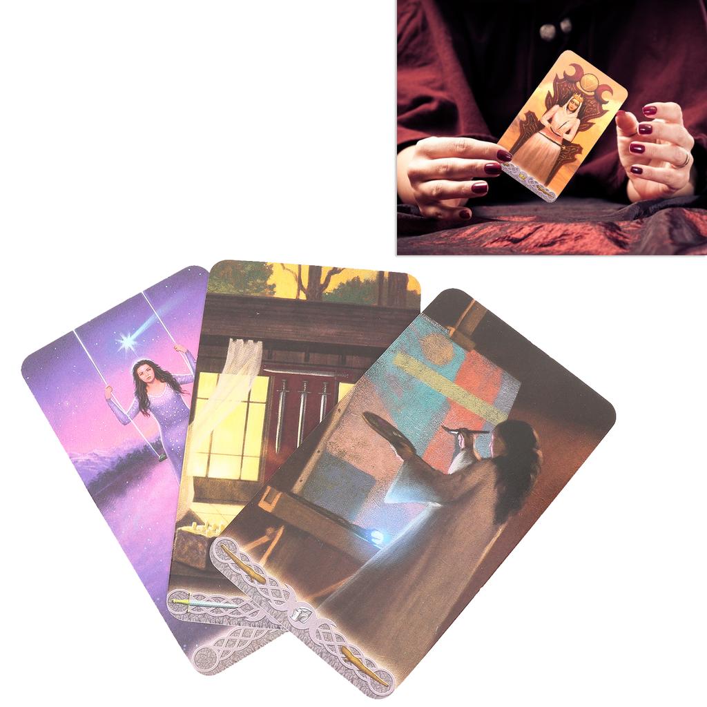 Tarot Divination Cards Family Interactive Board Game Copper Printing Paper Playing CardsTarot Card