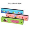 1~5pcs Children 16-Hole Wooden Harmonica Toys Early Educational Toys Music Enlightenment for Kids Gifts Animals Painted TMZ