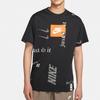 Nike Спортивная одежда Футболка с коротким рукавом с логотипом Мужские топы Черные CW0378-010