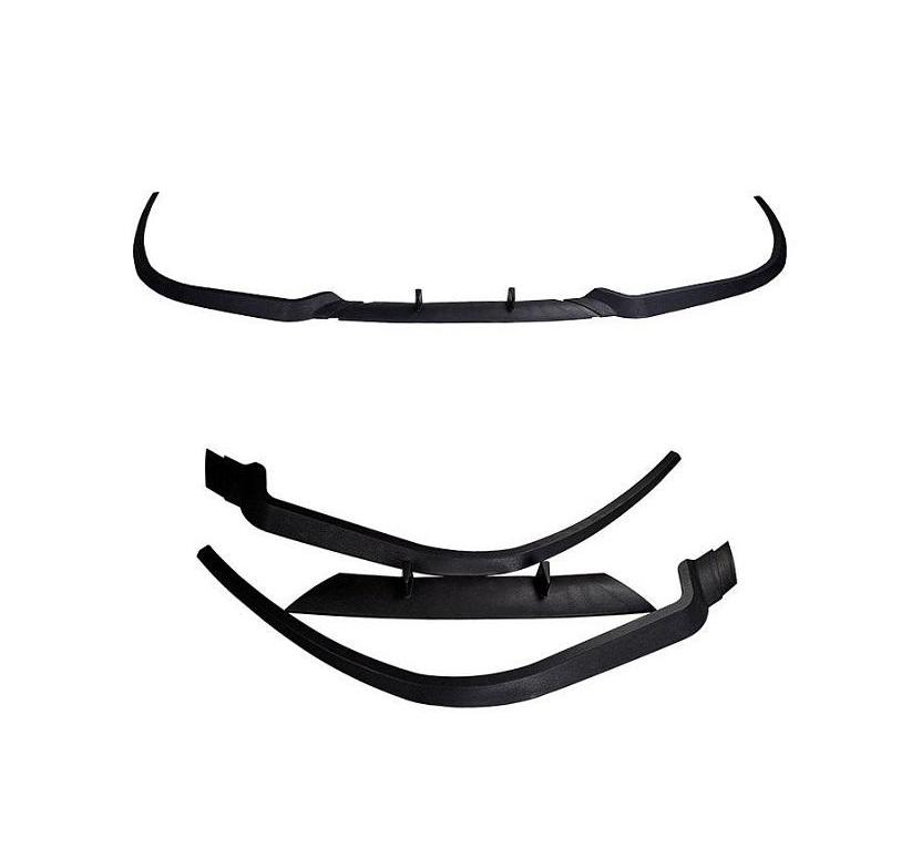 Для Citroen C4 L Cupra R передний спойлер передний бампер спойлер универсальный 3 шт. обвес глянцевый черный автоаксессуар