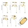 Gold Home Decoration Wedding Party Candle Holder Candlestick Spinning Rotating