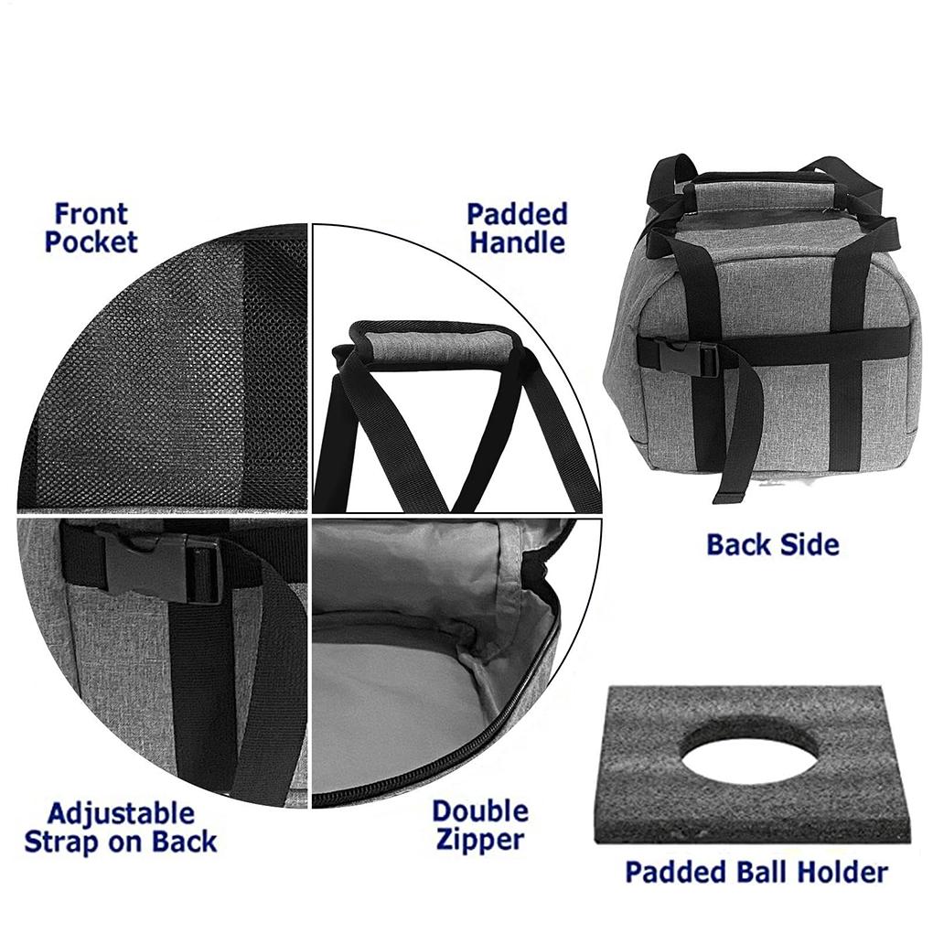 Портативная сумка-тоут для боулинга из ткани Оксфорд, сумка для боулинга с мягким держателем для шара, прочная и стильная, вмещает аксессуары для боулинга