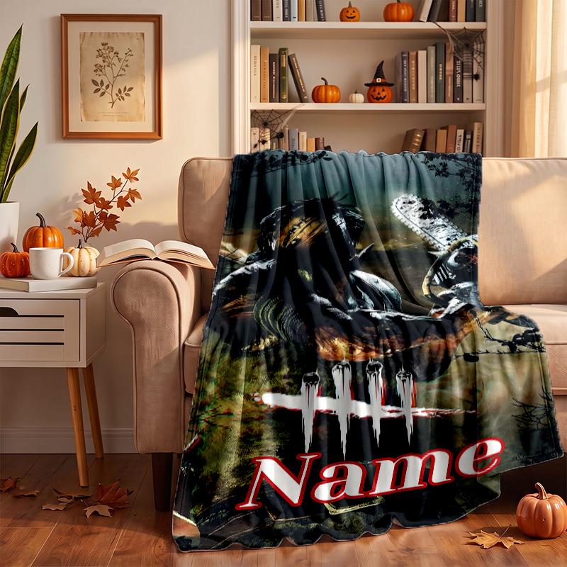 Dead by Daylight Custom Flannel Blankets Soft Warm Cozy Throws for Home Decor Holiday Gifts