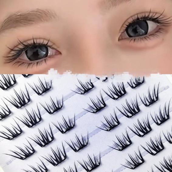 6 Rows Series Glue Free Lashes No-Adhesive Eyelash Set for Full Reusable Defined Lashes Long Lasting Reusable & Easy to Wear.