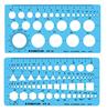 STAEDTLER Template Circle Ruler + Combination Ruler 976 02 + 976 04 (Set of 2)