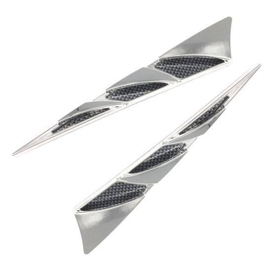 2 шт., автомобильный Стайлинг, ложный воздушный капот, боковые наклейки, имитация вентиляционного отверстия, украшение