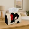 1pc Stylish Tissue Box Holder - Easy Portrait Style, Party Tissue Container, Versatile for Kitchen And Dining, Sturdy Fabric Napkin Organizer