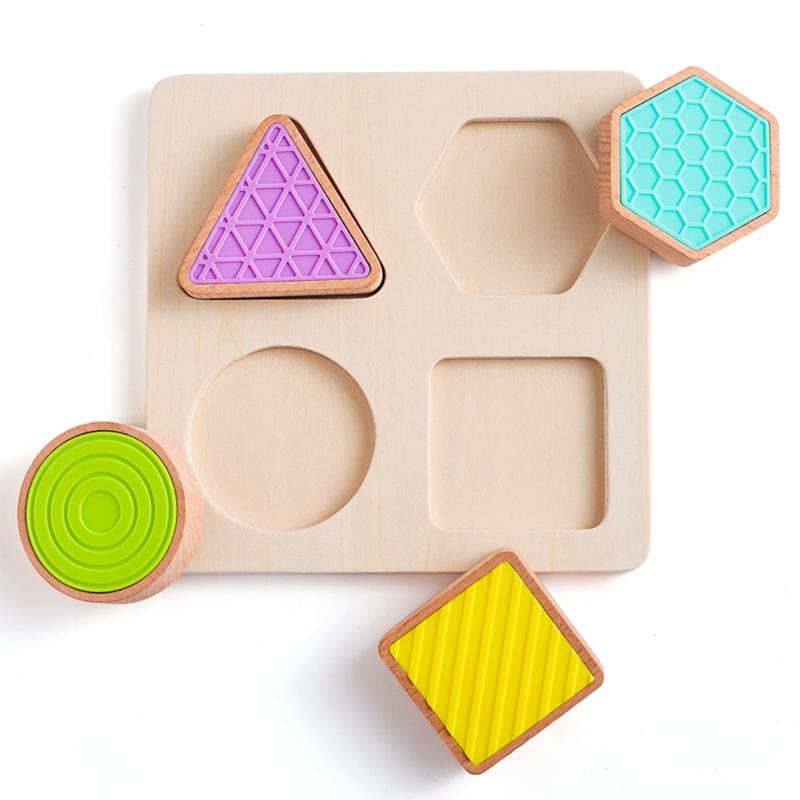 Детские деревянные игрушки Монтессори Монета Шар Занятный барабан Распознавание цвета формы Сопоставление Обучающие сенсорные игрушки Пособие для обучения ребенка Игрушка Подарки