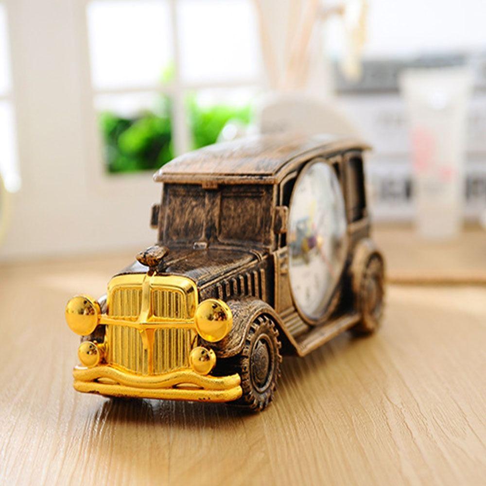 Настольные часы с цифровой указкой, антикварные часы в форме автомобиля, классический автомобильный будильник, электронный будильник