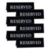 6pcs Acrylic Table Sign Waterproof Inverted V Triangle Table Seat Reminder Sign For Hotel Restaurant