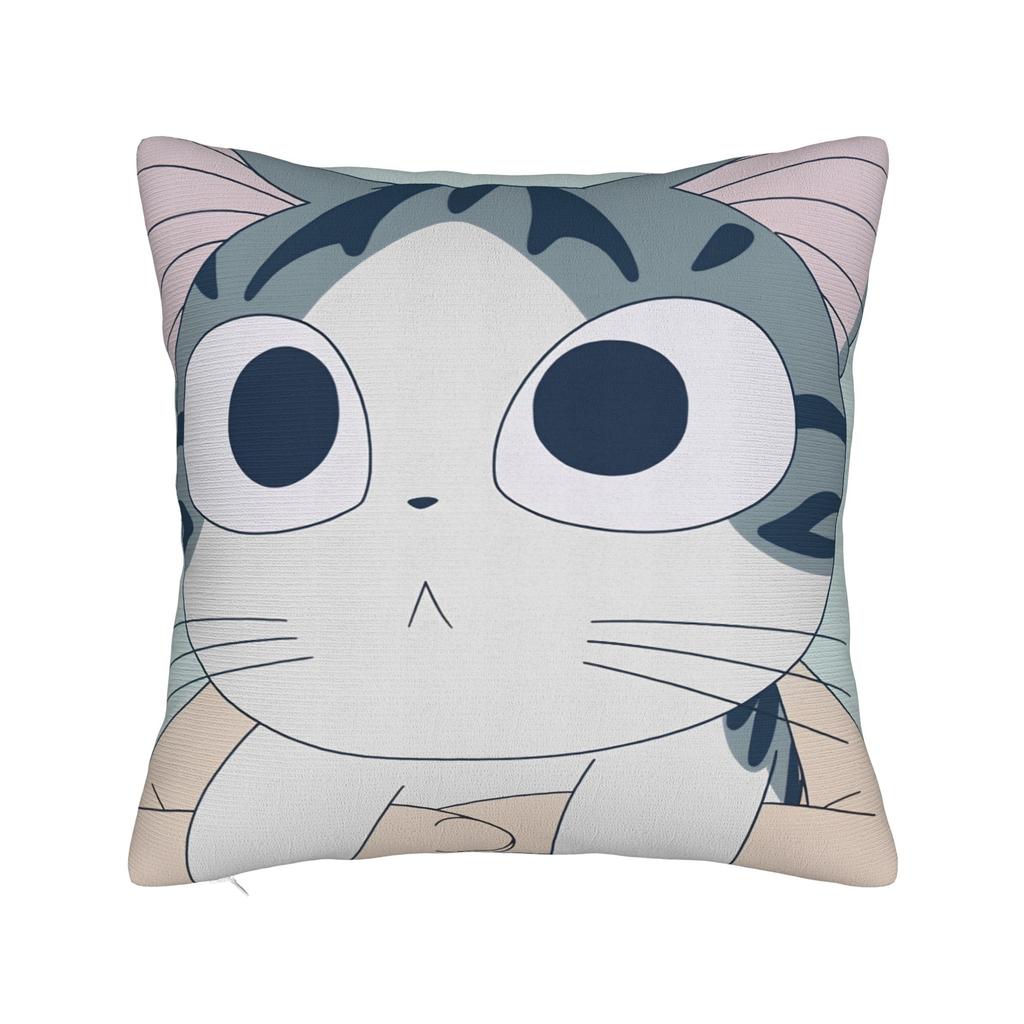 Pillow Cover CChis SSweet HHome Cat Novelty Pillow Case For Sofa Home Decor Pillowcases