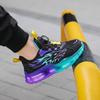 235 Middle School and Older Children's Spring and Autumn Boy Classmates Boy Shoes New Children's Sports Shoes Rotating Buckle