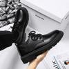 Breathable waterproof black leather shoes chef shoes men's versatile thickness board shoes work shoes spring men's shoes new
