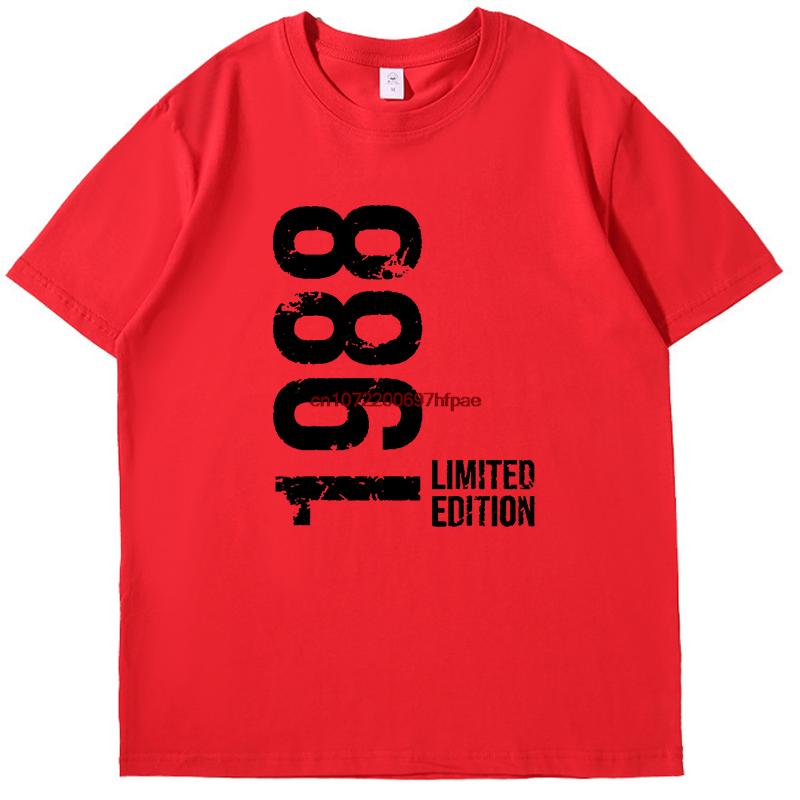 Born In 1988 Cool Birthday Gifts Graphic T Shirts Fashion Tees Tops Unisex Summer Cotton New Shirts And Tshirts Oneck Tshirt