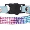 Ожерелье для домашних животных, инкрустированное стразами, регулируемый отрывной ошейник для домашних животных, кошек, собак с колокольчиком