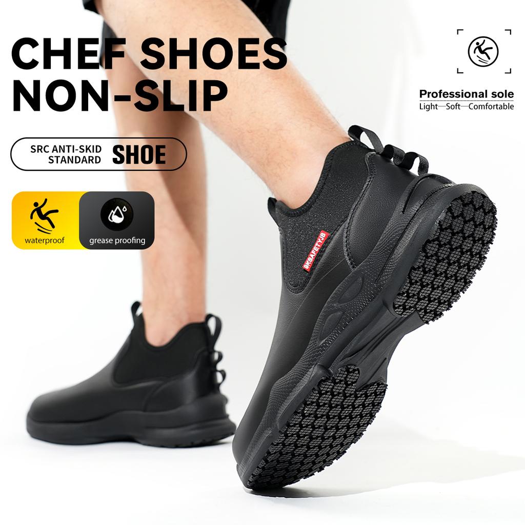Professional Non-Slip Chef Shoes Anti-Fatigue Kitchen Work Shoes With Arch Support for Culinary Staff, Restaurant Safety Shoes