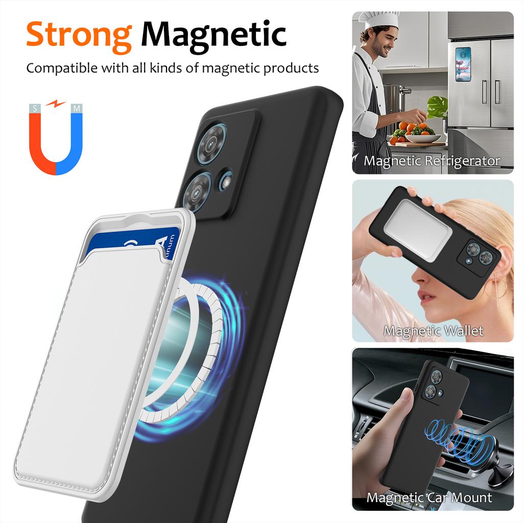 For Motorola Edge 40 Neo 5G Case Compatible with MagSafe Anti-Drop Liquid Silicone Phone Cover